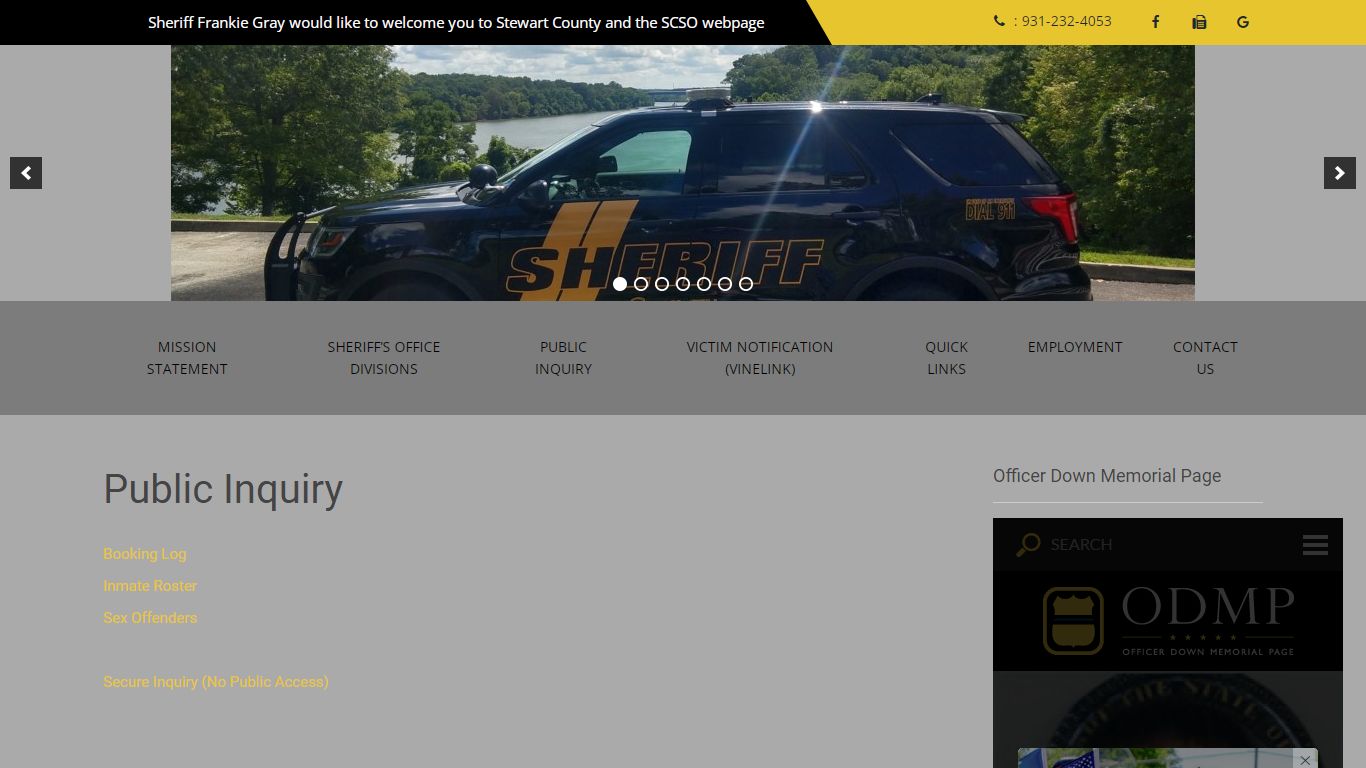 Public Inquiry - stewartcountysheriff.com